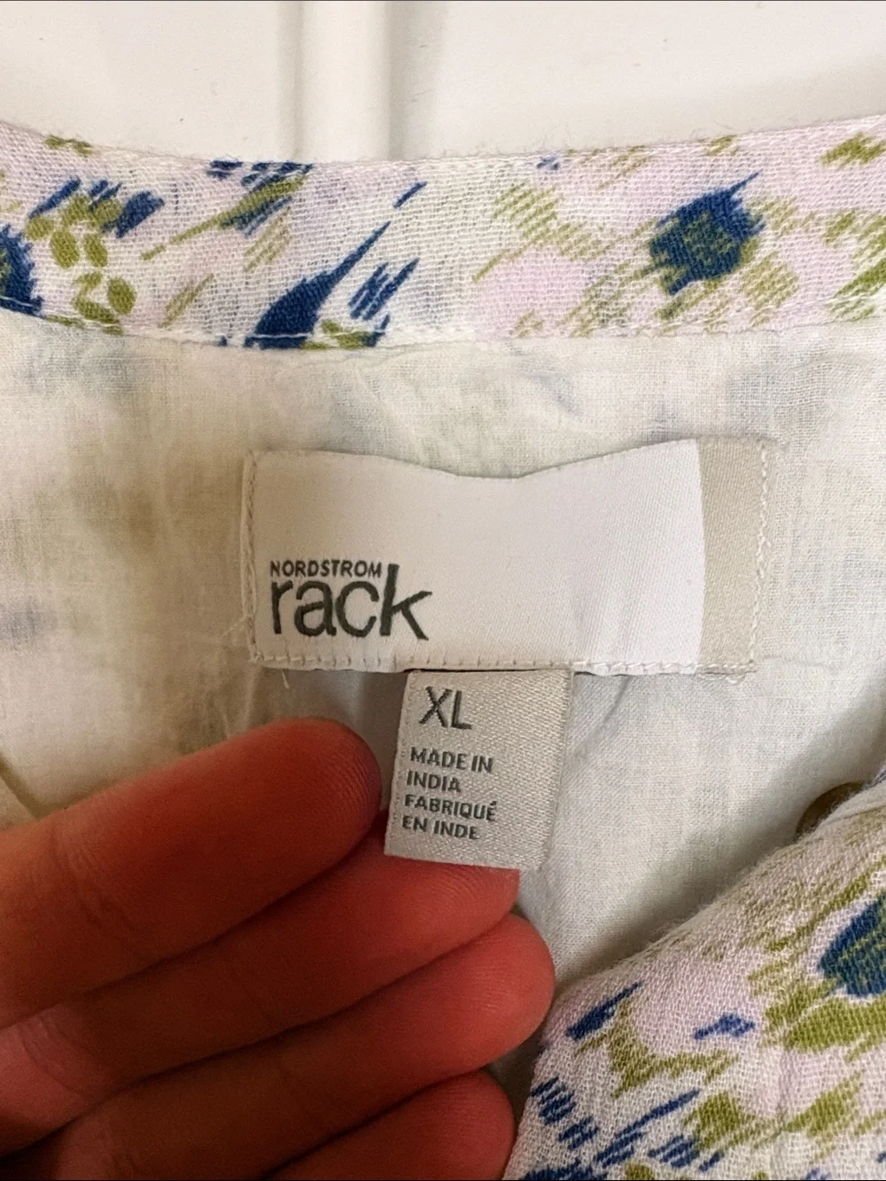 Nordstrom Rack White Sleeveless Maxi Dress with Green & Blue Floral Print XL - Picture 2 of 6